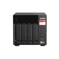 QNAP TS-473A NAS Tower Ryzen Embedded V1500B 8 Go DDR4 0 To QNAP Turbo System Noir