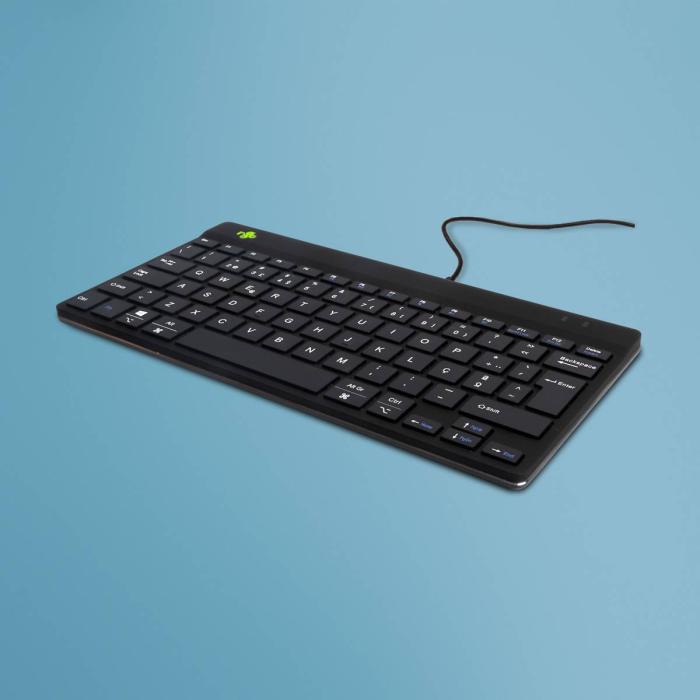 R-Go Tools Clavier ergonomique R-Go Compact Break, clavier compact avec logiciel de pause,QWERTY (NORDIC), Filaire, noir — image 10 sur 18
