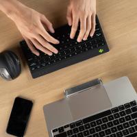 R-Go Tools Clavier ergonomique R-Go Compact Break, clavier compact avec logiciel de pause,QWERTY (PT), Bluetooth, noir, voir l’image 20 sur 28