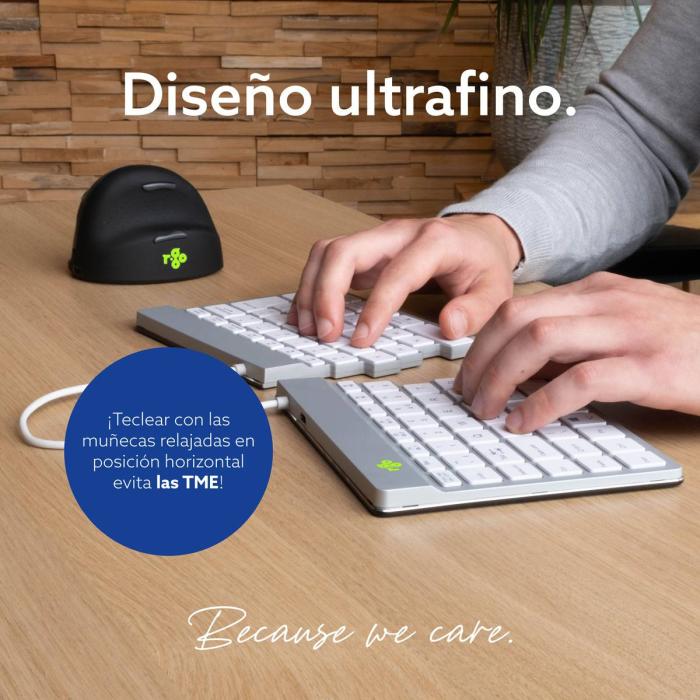 R-Go Tools Clavier ergonomique R-Go Split Break avec logiciel de pause, clavier ergonomique divisé, QWERTY (PT), bluetooth — image 29 sur 32