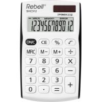 Rebell SHC312 calculatrice Poche Calculatrice basique Noir, Blanc