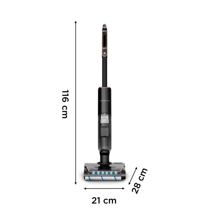 Rowenta X-Clean 7 GZ5736E0 aspirateur balai et balai électrique Aspirateur-balai 2 en 1 Batterie Sec&humide Sans sac Noir — image 2 sur 6