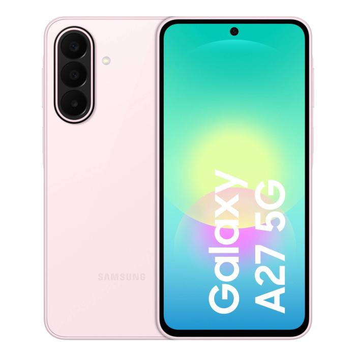 Samsung GALAXY A27 5G 17 cm (6.7'') Double SIM hybride Android 16.0 USB Type-C 6 Go 128 Go 5000 mAh Rose clair — image 2 sur 2