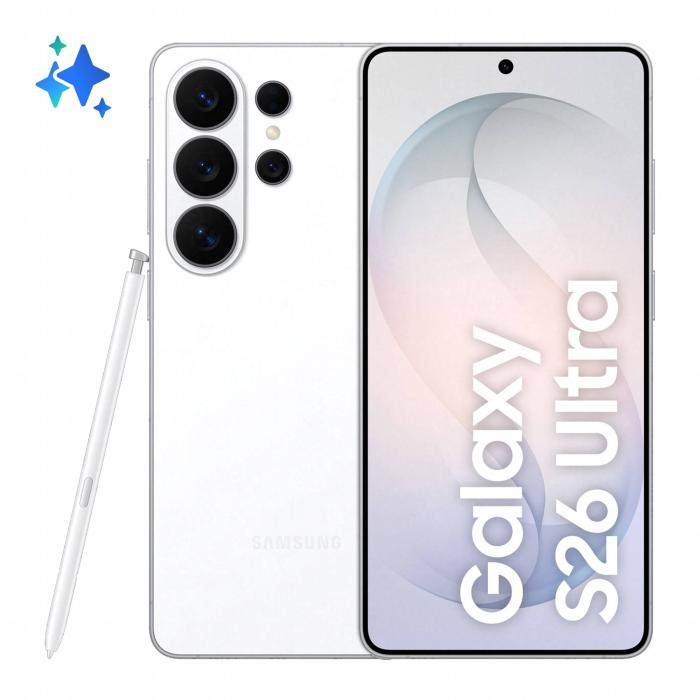 Samsung Galaxy S26 Ultra 17,5 cm (6.9'') Double SIM Android 16.0 5G USB Type-C 12 Go 256 Go 5000 mAh Blanc
