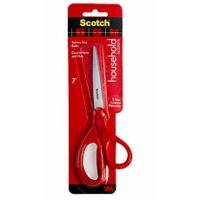 Scotch 1407 ciseaux à bouts ronds Universel Découpe droite Rouge, Acier inoxydable