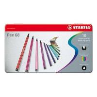 STABILO Pen 68 stylo-feutre Multicolore 10 pièce(s)