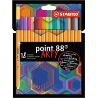 STABILO Point 88 ARTY stylo fin Couleurs assorties 18 pièce(s)