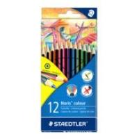 Staedtler Noris colour 185 Noir, Bleu, Marron, Vert, Bleu clair, Vert clair, Magenta, Orange, Pêche, Rouge, Violet, Jaune 12 pièce(s)