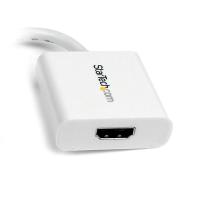 StarTech.com Adaptateur Mini DisplayPort vers HDMI - Convertisseur Vidéo mDP à HDMI - 1080p - Mini DP ou TB 1/2 Mac/PC vers Moniteur/Affichage HDMI - Câble Passif mDP 1.2 vers HDMI - Blanc