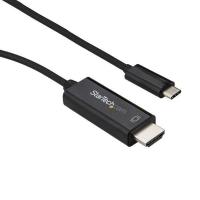 StarTech.com Adaptateur USB-C vers HDMI 3m - Câble Vidéo USB Type C vers HDMI 2.0 - 4K60Hz - Compatible Thunderbolt 3 - Convertisseur USB-C à HDMI - DP 1.2 Alt Mode HBR2 - Noir