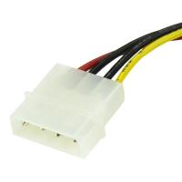 StarTech.com Câble Adaptateur d'Alimentation Molex vers SATA - LP4 Mâle vers SATA Power Femelle - 15 cm