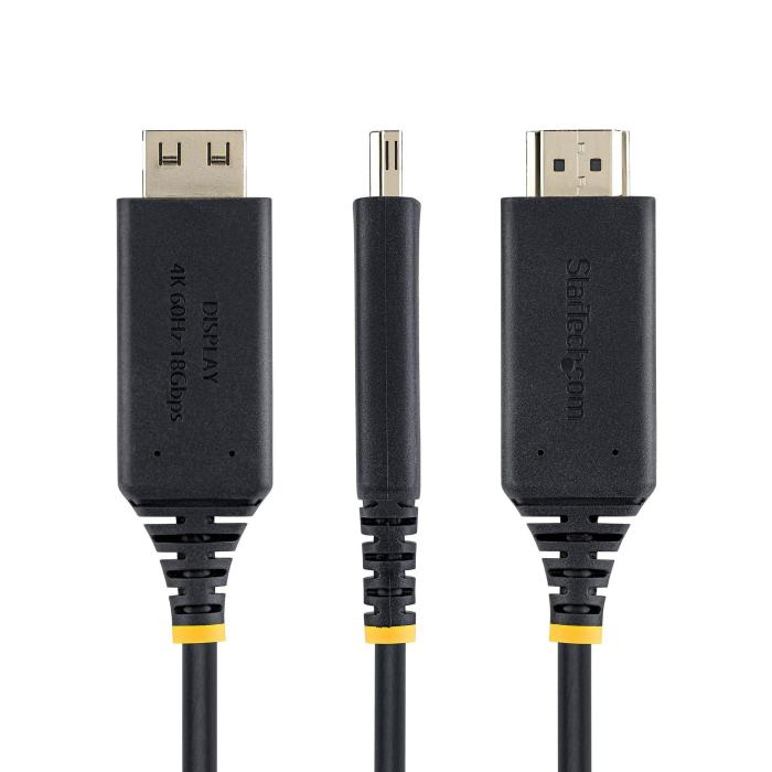 StarTech.com Câble Adaptateur USB-C vers HDMI de 1m, Connecteur HDMI à Verrouillage, 4K 60Hz, Compatible Thunderbolt, HDR — image 6 sur 22