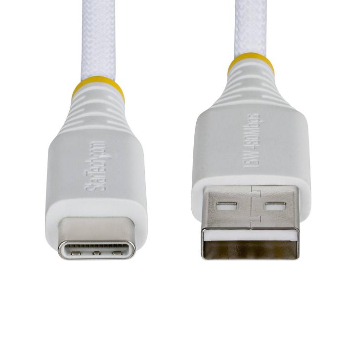 StarTech.com Câble de Charge Rapide USB-A vers USB-C de 2m, 15W 3A, Gaine Tressée Double Couche Nylon/TPE, Câble de Charge — image 10 sur 10