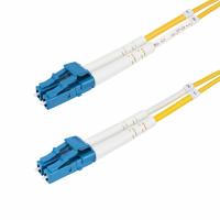 StarTech.com Câble Fibre Optique de 50m Duplex Monomode LC à LC (UPC) OS2, 9/125µm, 100G, Cordon Fibre Optique, Insensible à la Courbure, Faible Perte d'Insertion, Cordon Patch Fibre LSZH