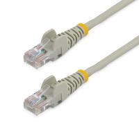 StarTech.com Câble réseau Cat5e UTP sans crochet de 3m - Cordon Ethernet RJ45 anti-accroc - M/M - Gris