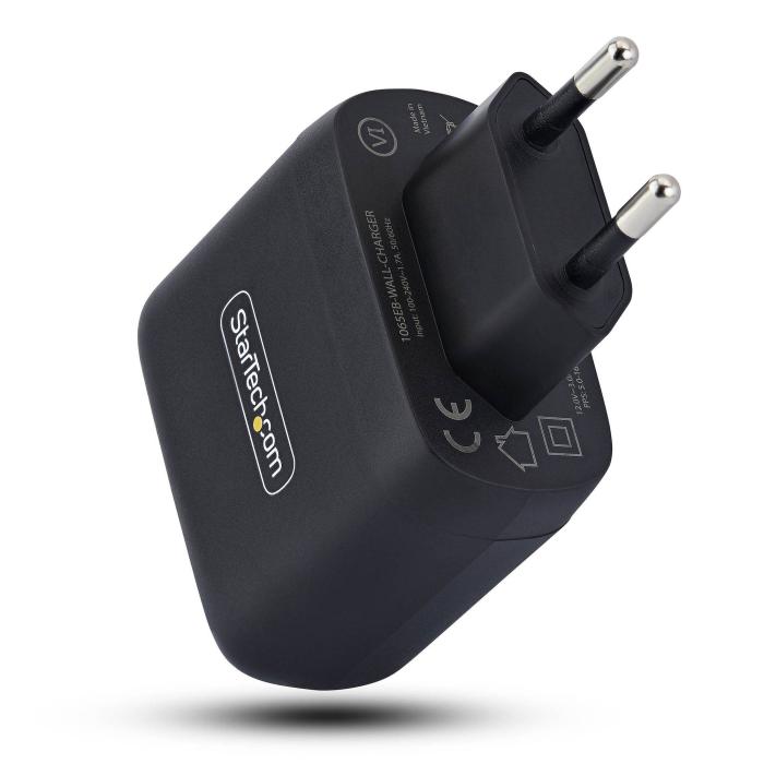 StarTech.com Chargeur PC Portable USB-C 65W, Chargeur Mural GaN Compact Pour Dell, XPS, HP ProBook, MacBook Pro, Surface — image 9 sur 14