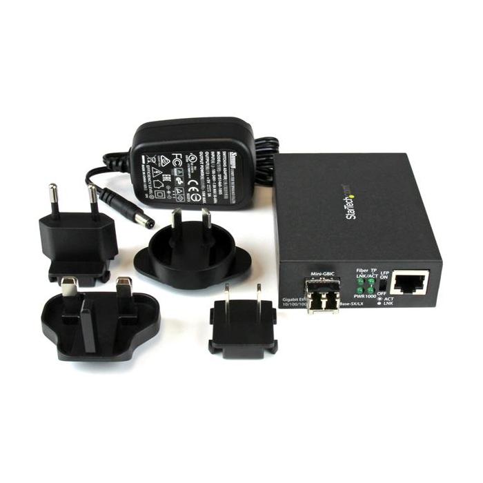 StarTech.com Convertisseur de média Gigabit Ethernet fibre optique compact - 850nm MM LC - 550 m — image 5 sur 5