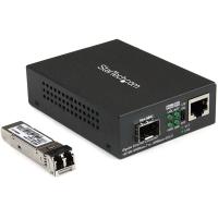 StarTech.com Convertisseur de média Gigabit Ethernet fibre optique compact - 850nm MM LC - 550 m, voir l’image 2 sur 5