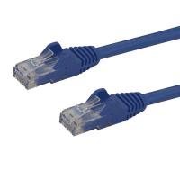 StarTech.com Cordon de raccordement UTP CAT6 - 7,5 m - Sans crochet - Câble patch RJ45 - Bleu, voir l’image 1 sur 2