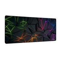 SUBBLIM Neon Obsidian XL Tapis de souris de jeu Noir, Multicolore