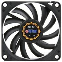 Titan TFD-7010M12Z système de refroidissement d’ordinateur Boitier PC Ventilateur 7 cm Noir