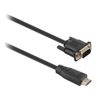 T'nB HDMIVGA2 câble vidéo et adaptateur 2 m VGA (D-Sub) HDMI Noir