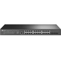 TP-Link Omada SG3428XPP-M2 commutateur réseau Géré L2+ 2.5G Ethernet (100/1000/2500) Connexion Ethernet, supportant l'alimentation via ce port (PoE) 1U Noir