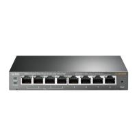 TP-Link TL-SG108PE Géré L2 Gigabit Ethernet (10/100/1000) Connexion Ethernet, supportant l'alimentation via ce port (PoE) Noir