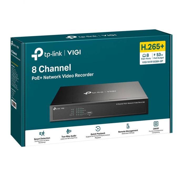 TP-Link VIGI NVR1008H-8P Noir — image 3 sur 3
