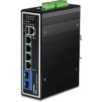Trendnet TI-BG62I commutateur réseau Géré L2+ Gigabit Ethernet (10/100/1000) Connexion Ethernet, supportant l'alimentation via ce port (PoE) Noir
