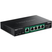 Trendnet TPE-B541 commutateur réseau Géré Gigabit Ethernet (10/100/1000) Connexion Ethernet, supportant l'alimentation via ce port (PoE) Noir