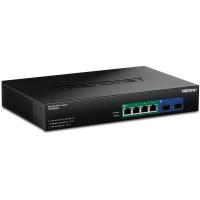 Trendnet TPE-BG5062 commutateur réseau Non-géré 2.5G Ethernet (100/1000/2500) Connexion Ethernet, supportant l'alimentation via ce port (PoE) Noir