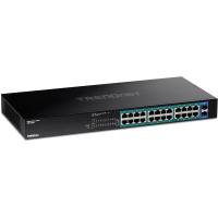 Trendnet TPE-TG262 commutateur réseau Non-géré L2 Gigabit Ethernet (10/100/1000) Connexion Ethernet, supportant l'alimentation via ce port (PoE) 1U Noir