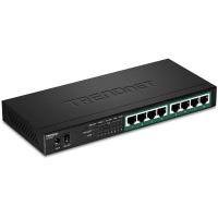Trendnet TPE-TG83 commutateur réseau Non-géré Gigabit Ethernet (10/100/1000) Connexion Ethernet, supportant l'alimentation via ce port (PoE) Noir