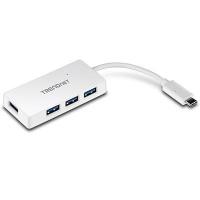 Trendnet TUC-H4E hub & concentrateur USB 3.2 Gen 1 (3.1 Gen 1) Type-C 5000 Mbit/s Blanc