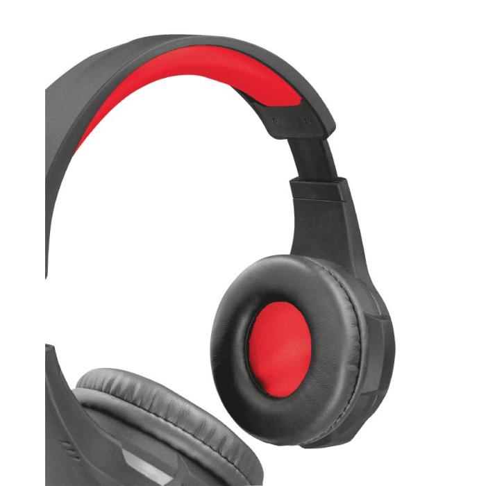 Trust GXT 307 RAVU Casque Avec fil Arceau Jouer Noir, Rouge — image 5 sur 6