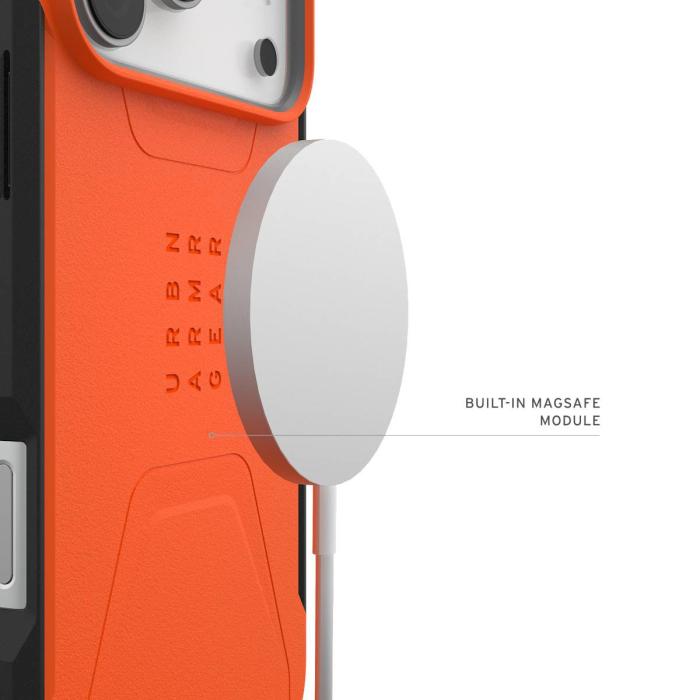 Urban Armor Gear Civilian coque de protection pour téléphones portables 17,5 cm (6.9'') Housse Orange — image 3 sur 18
