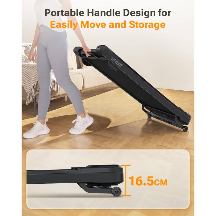Urevo URTM024 tapis de course 430 x 1080 mm 6 km/h — image 23 sur 54
