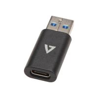 V7 V7USB3AC changeur de genre de câble USB A USB C Noir