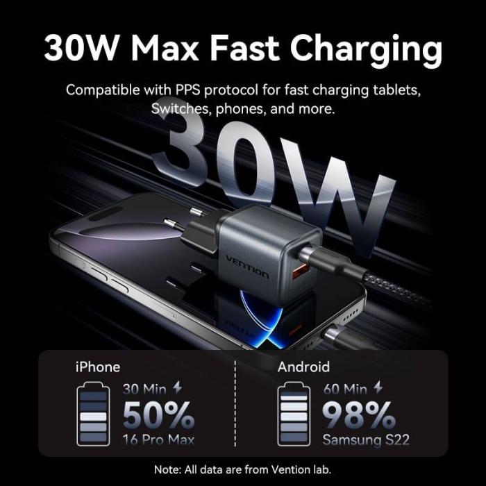 Vention FEWH0-EU chargeur d'appareils mobiles Gris Intérieure — image 12 sur 12
