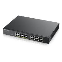 Zyxel GS1900-24EP Géré L2 Gigabit Ethernet (10/100/1000) Connexion Ethernet, supportant l'alimentation via ce port (PoE) Noir