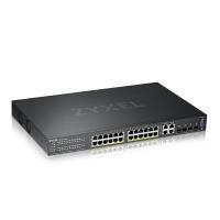 Zyxel GS2220-28HP-EU0101F commutateur réseau Géré L2 Gigabit Ethernet (10/100/1000) Connexion Ethernet, supportant l'alimentation via ce port (PoE) Noir