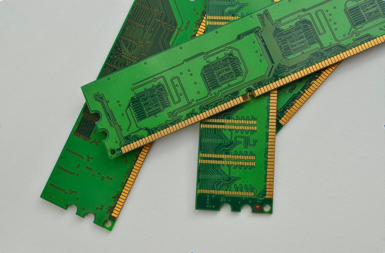 memoria ram con diferentes capacidades