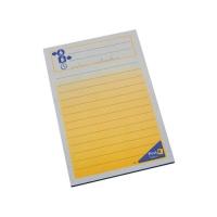 3M Post-it 152 x 102mm (12 x 50) pouch autoadesiva Rettangolo Blu, Bianco, Giallo 50 fogli Autoadesivo