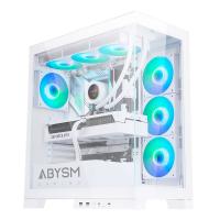 ABYSM Danube Sava H500 White Desktop Trasparente, Bianco