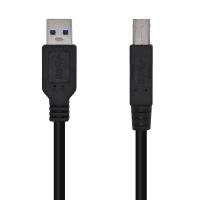 AISENS A105-0444 cavo USB USB 3.2 Gen 1 (3.1 Gen 1) 2 m USB A USB B Nero