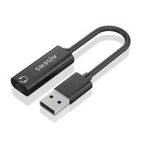 AISENS A106-0770 adattatore per inversione del genere dei cavi USB-A 3.5 mm Nero