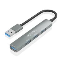 AISENS A106-0859 hub di interfaccia USB 3.2 Gen 1 (3.1 Gen 1) Type-A 5000 Mbit/s Grigio