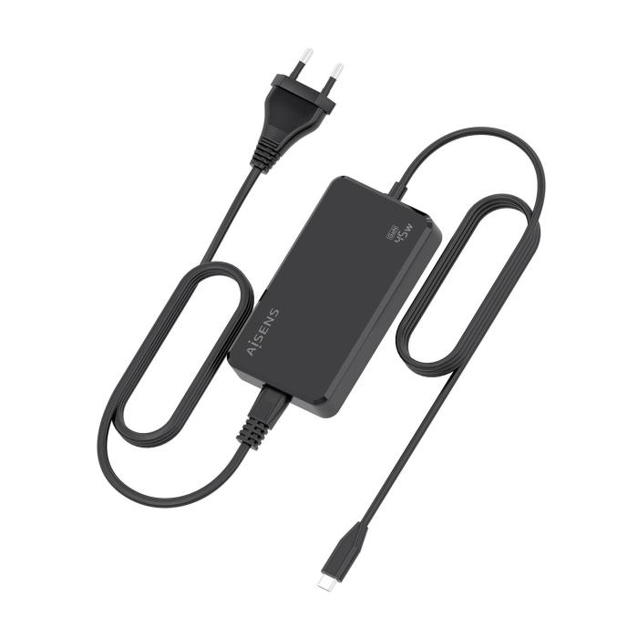 AISENS ASCH-1PD45D067-BK adattatore e invertitore Interno 45 W Nero — immagine 3 di 14