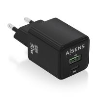 AISENS ASCH-30W2P038-BK Caricabatterie per dispositivi mobili Universale Nero AC Ricarica rapida Interno